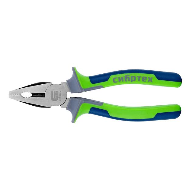 Плоскогубцы комбинированные, 200 мм, фосфатирование, трехкомпонентные рукоятки фото 3