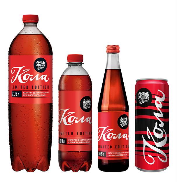 Лимонад сильногазированный Бавария Кола, Премиум, а/б, 0,33 л, опт фото 1