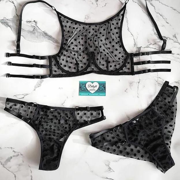 Лиф с косточками, трусики-стринги ОПТ фото 1