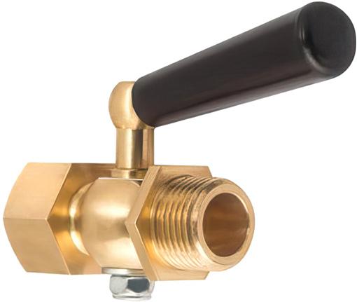 Кран трехходовой для манометра М20х1.5 ВН с фторопластовой прокладкой и натяжной гайкой фото 1