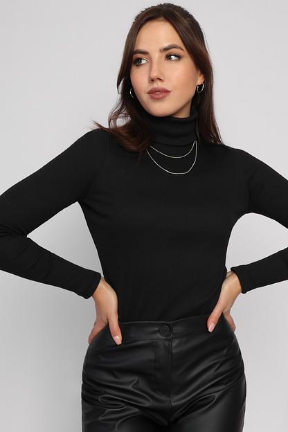 Водолазка женская Style Magro «Кашкорсе», чёрный, опт фото 6