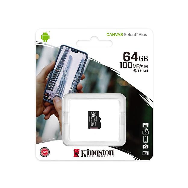 Карта памяти Kingston SDCS2/64GBSP MicroSDXC 64GB фото 3