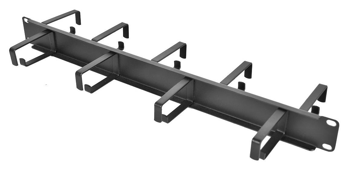 Кабельный органайзер Горизонтальный ЦМО ГКО-1-9-9005 двухсторонний кольца 1U шир.:19" глуб.:154.2мм фото 2