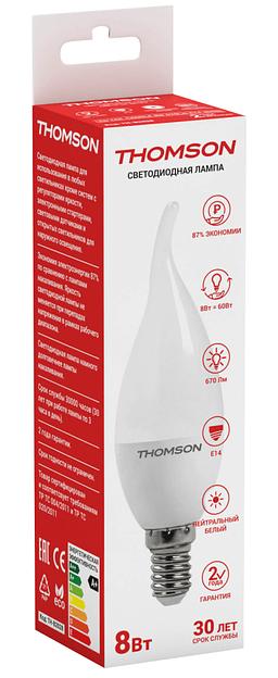 THOMSON LED TAIL CANDLE 8W 670Lm E14 4000K TH-B2028 фото 2