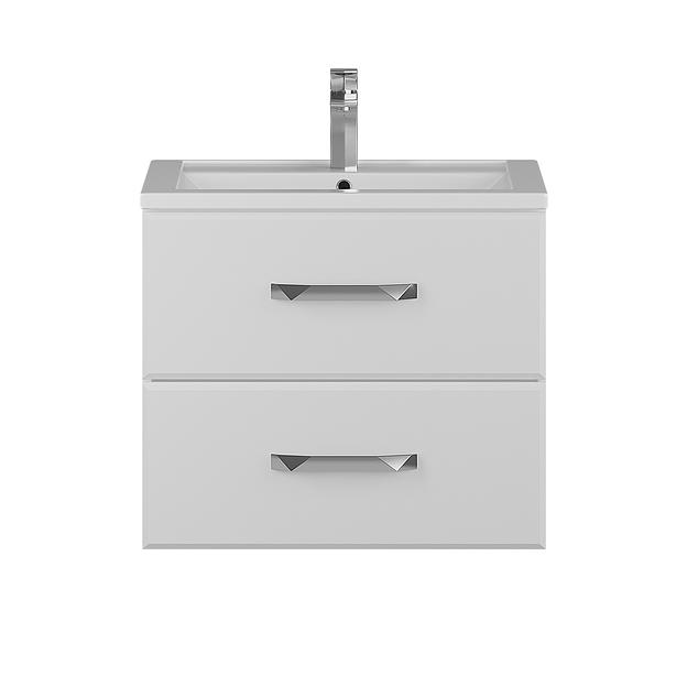 Тумба с раковиной для ванной Uperwood Foster 60 см, подвесная, белая фото 7