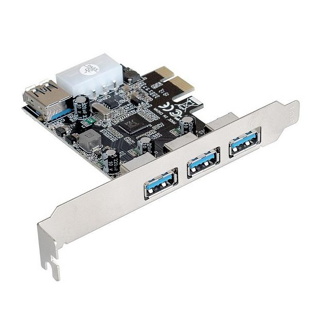 Exegate EX283720RUS Контроллер EXE-367 PCI-E 2.0, 3*USB3.0 ext + 1*USB3.0 int, разъем доп.питания (OEM) фото 1