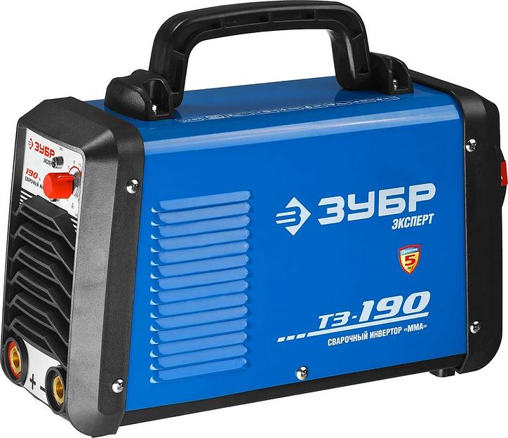 ЗУБР "ЭКСПЕРТ" Инвертор сварочный [ЗАС-Т3-190] {T3, 190А, MMA/TIG LIFT, IGBT, VRD, ПВ-60%, 1*220В (мин 180В)} фото 2