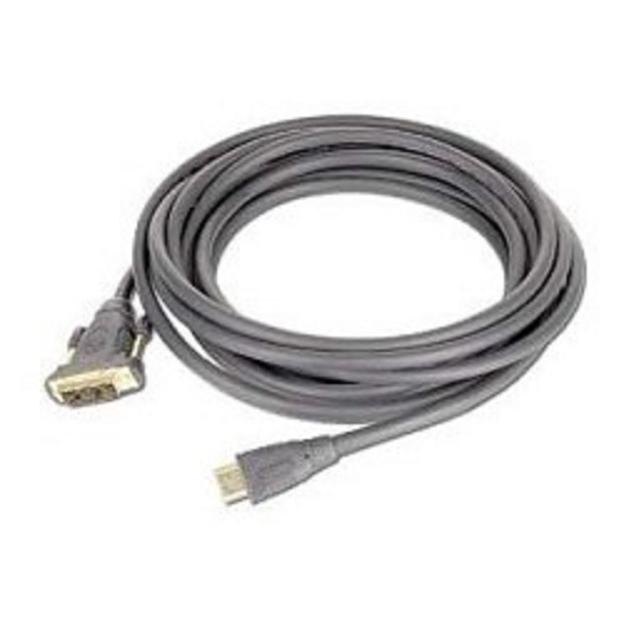 Кабель HDMI-DVI Gembird, 10м, 19M/19M, single link, черный, позол.разъемы, экран [CC-HDMI-DVI-10MC] фото 1