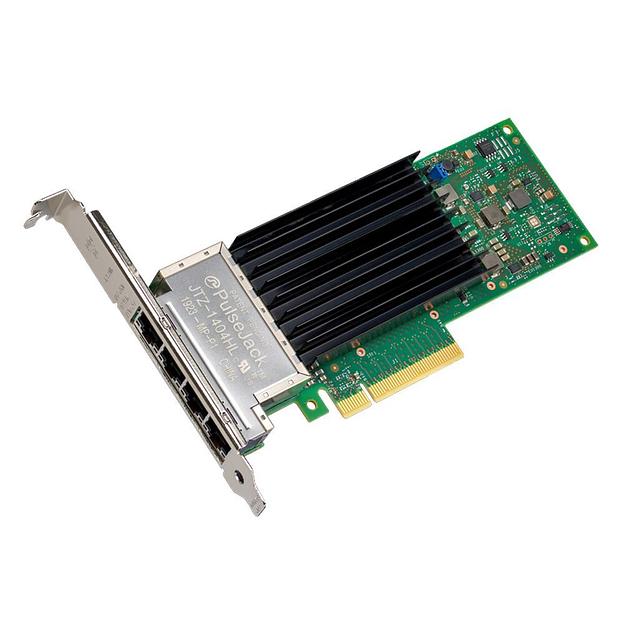 X710-T4L Intel® Ethernet Converged Network Adapter Quad-port 10GbE/5GbE/2.5GbE/1GbE/100Mb, RJ45, PCI-E x8, iSCSI, NFS,VMDq, VXLAN, GENEVE, NVGRE, MPLS, and VXLAN-GPE (174237) {5} фото 1
