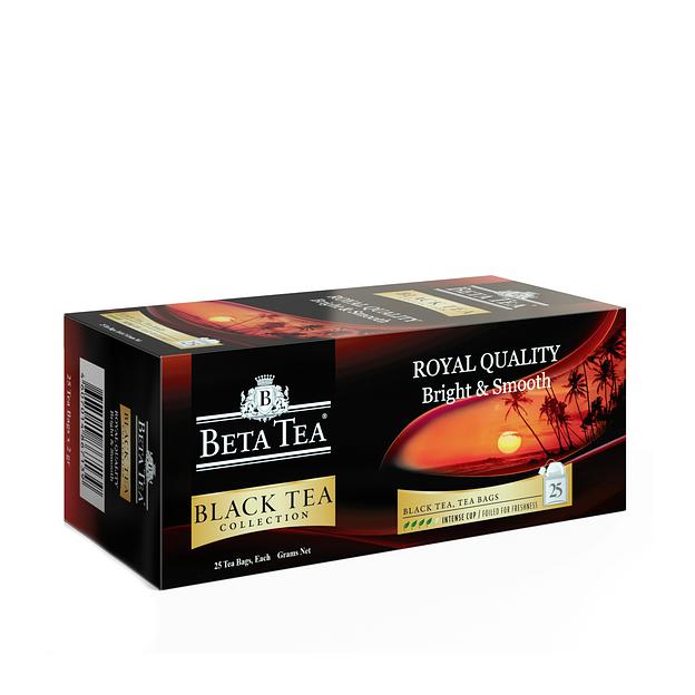 Чай чёрный «Бета Чай Королевское Качество» («Beta Tea Royal Quality») 25×1.5 г фото 1