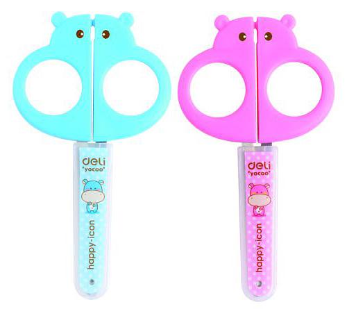 Ножницы Deli E6032 детские 128мм сталь ассорти фото 1