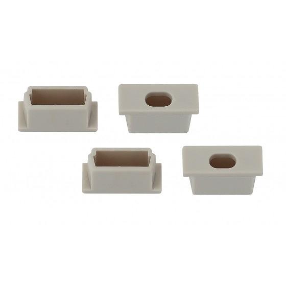 Эра Б0039439 1506-3B Набор заглушек для профиля CAB262, 4 сквозные фото 1