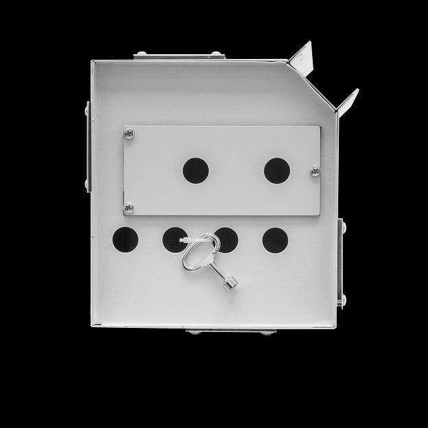 Шкаф уличный серии Real1, 510х240х245, RAL7035 фото 5