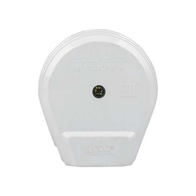 EKF AS-250-H-02 Разъем РШ-ВШ 32А 250В 2P+PE (СУ) пластиковый бел. EKF PROxima фото 2