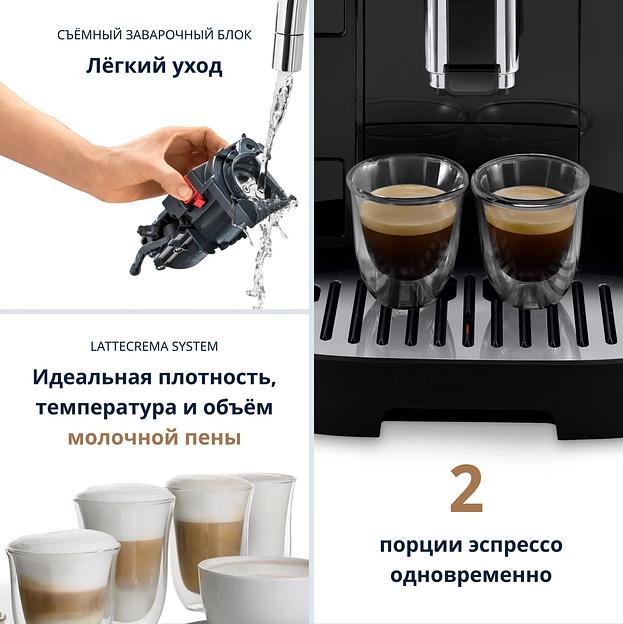 Кофемашина Delonghi Magnifica Evo ECAM290.61.B 1450Вт черный фото 3