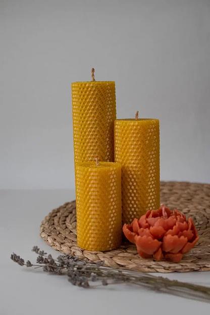 Интерьерные свечи вощины + пион Ulianka фото 1