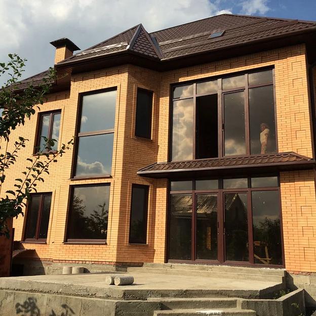 Изготовление металлопластиковых витражей для загородных домов г. Алматы опт фото 1