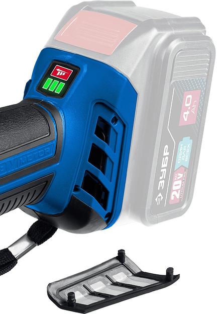 Углошлифовальная машина Зубр AB-125 10000об/мин рез.шпин.:M14 d=125мм без АКБ фото 4