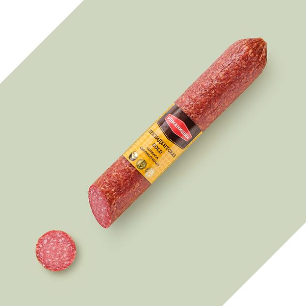 Колбаса сырокопчёная Президентская GOLD ОПТ фото 1