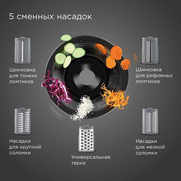 Измельчитель электрический Redmond FP618 80Вт серый фото 3