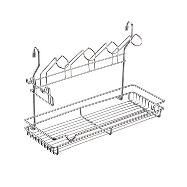 Полка комбинированная (390х173х265мм), хром фото 1