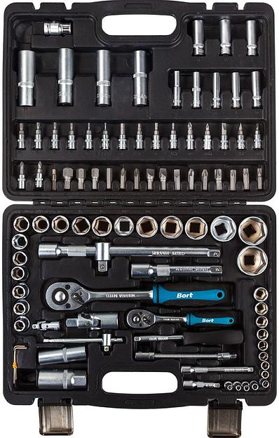 Набор инструментов Bort BTK-94 94 предмета (жесткий кейс) фото 1