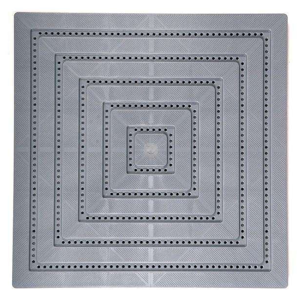 Экопласт - полимерное покрытие для улицы, Цвет Сумеречный RAL 7037, Толщина модуля 20 мм. фото 1