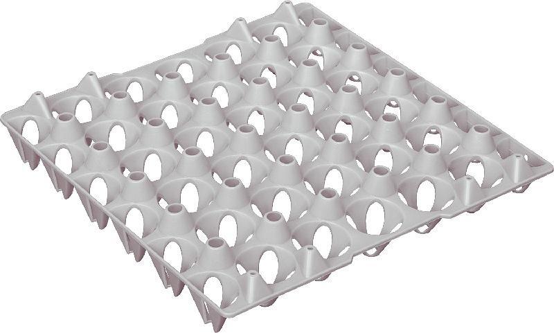 Ячейка 300*300*48 мм. белая, под курин. яйцо, для ящика (код 71471) 30 ячеек /1/3000/ фото 1