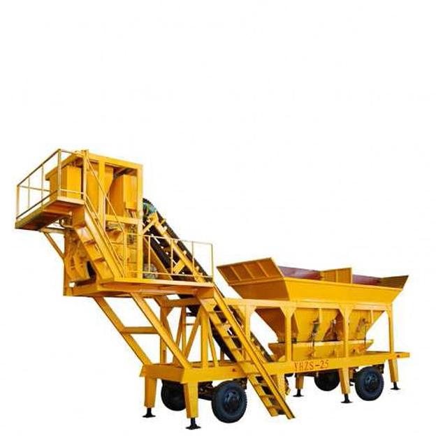 Мобильный бетонный завод YHZS25 (25м3/ч) фото 1