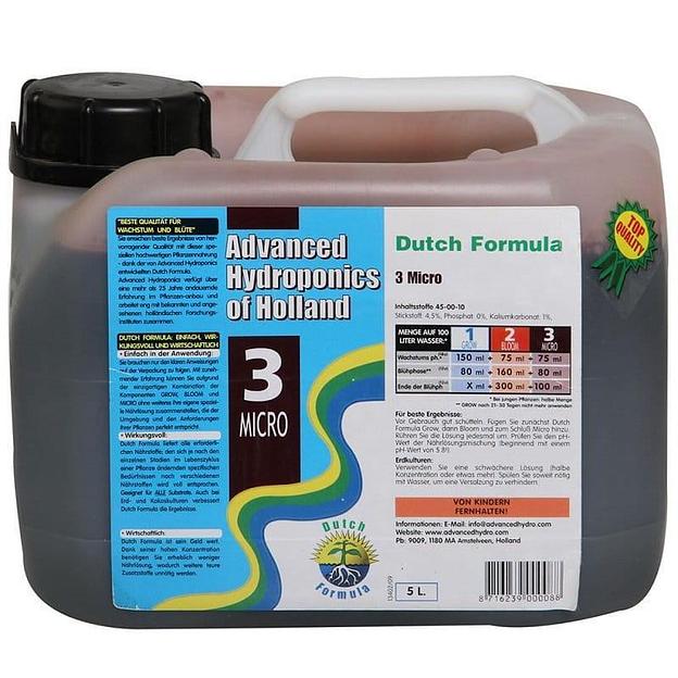 Удобрение Advanced Hydroponics Of Holland Micro 5л фото 1