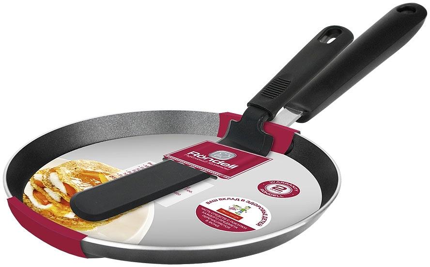 Сковорода блинная Rondell RDA-1408 круглая 22см покрытие: Xylan Plus ручка несъемная (без крышки) черный фото 7
