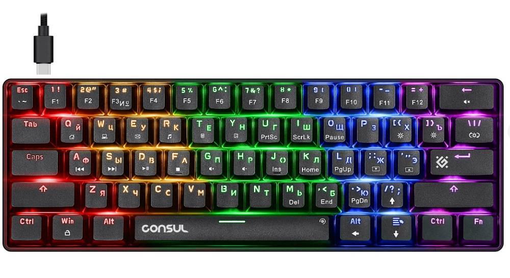 Клавиатура MECHANICAL CONSUL GK-220 RU 45220 DEFENDER фото 3