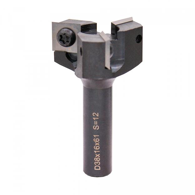 Фреза для выравнивания дна Z3 со сменными ножами DELTA TOOLS (12x12x1,5) D=38x16x61 S=12 фото 1