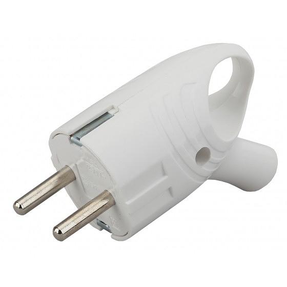 ЭРА Б0039676 Вилка Vx4-W с/з угловая с кольцом 16A белая фото 1