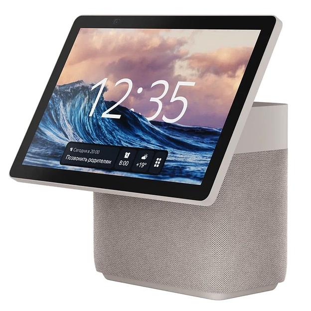 Умная колонка Яндекс Станция Дуо Макс с Алисой, с Zigbee, 60Вт, бежевый. (YNDX00055BIEMM) фото 2