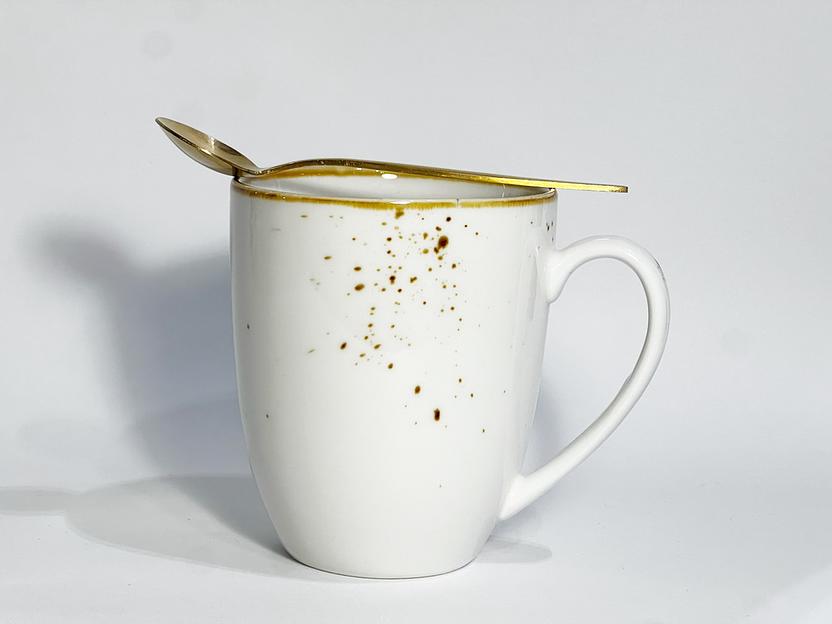 Кружка фарфоровая 300 мл «White collection» NGD011-1 white, опт фото 3