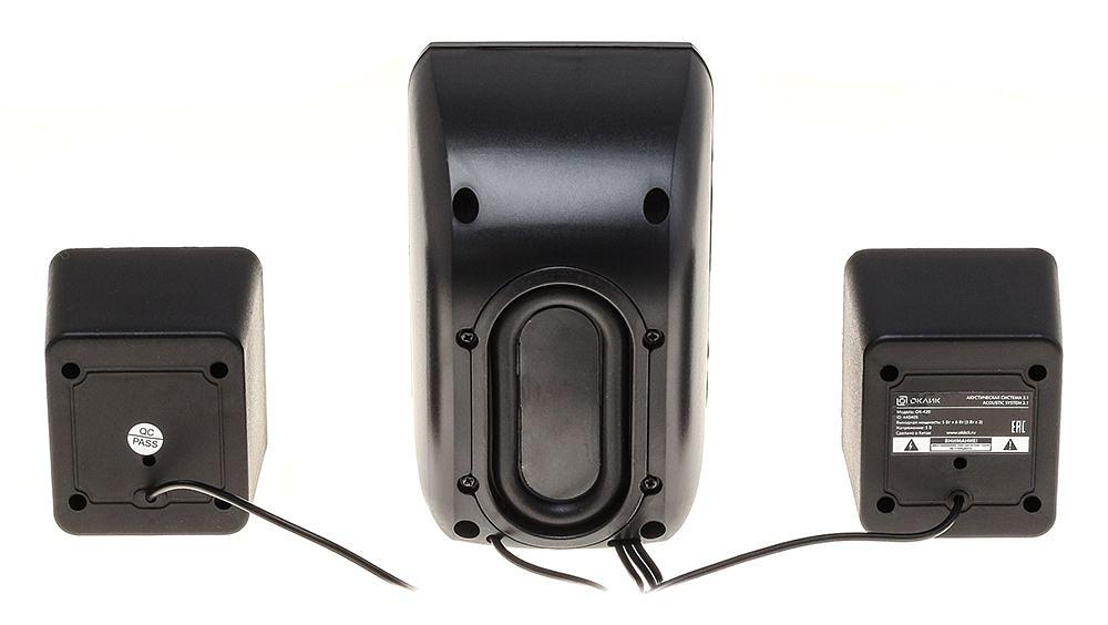 Колонки Оклик OK-420 2.1 черный 11Вт фото 4