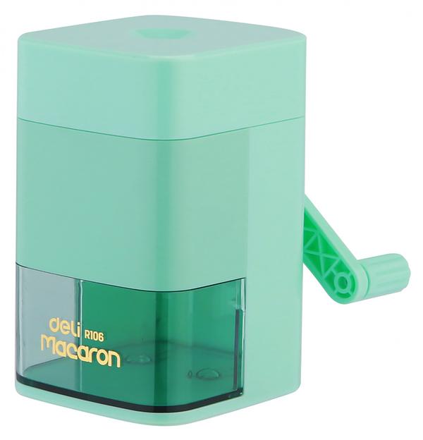 Точилка для карандашей механическая Deli ER10604 Macaron 1 отверстие пластик ассорти фото 1