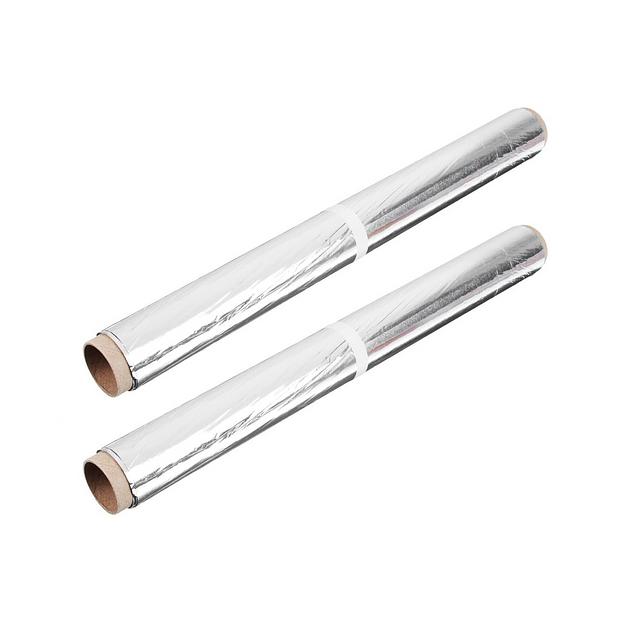 Фольга пищевая алюминиевая 450 мм × 50 м 9 мкм фото 1