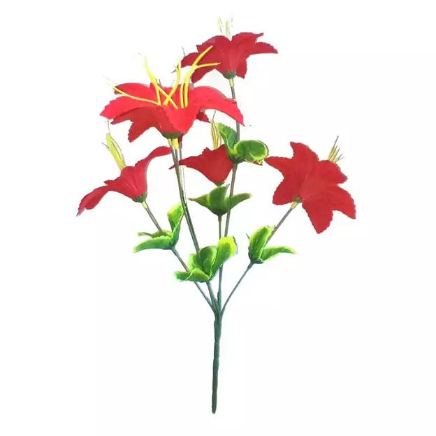 Букет бархатных колокольчиков 6 голов 38см 331-614 фото 2