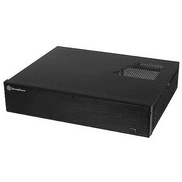 SST-ML04B ML04B (USB 3.0) Milo Slim HTPC Micro ATX Silent Computer Case, lockable, black фото 1