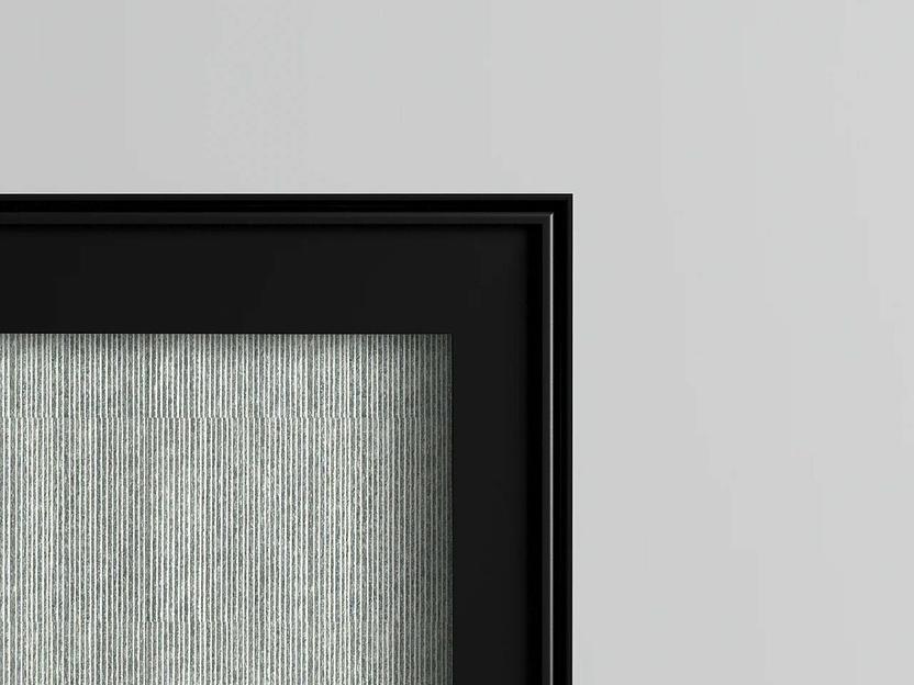 Межкомнатная дверь Linum, декоративный триплекс ED-508 (Холст) на заказ фото 5