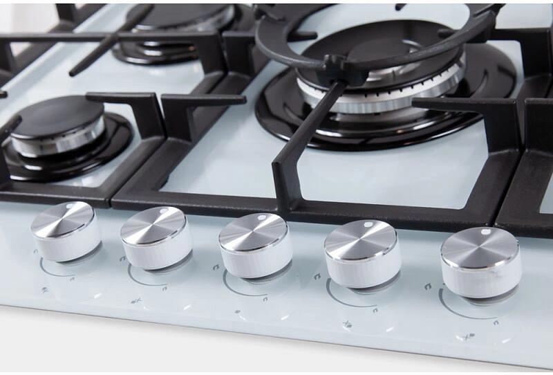 Газовая варочная поверхность MBS PG-801WH стекло белое фото 5