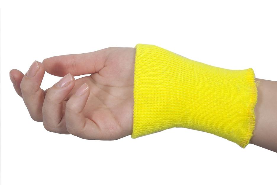 Трикотажные манжеты желтые фото 2