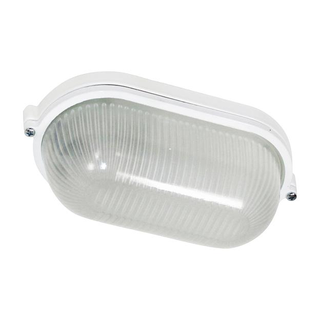 Светильник НПП 03-60-021 "Банник" 1401 овал малый 1х60Вт E27 IP65 корпус бел. Элетех 1005500938 фото 1