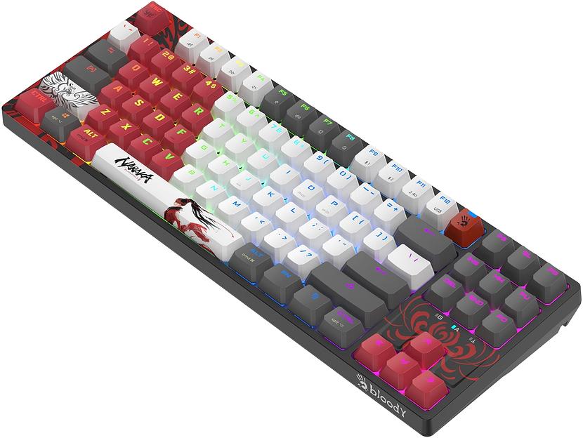 Клавиатура A4Tech Bloody WS87 механическая серый/красный USB for gamer LED (WS87) фото 5