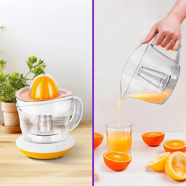 Соковыжималка цитрусовая Kitfort КТ-1148-1 25Вт рез.сок.:700мл. белый/желтый фото 2