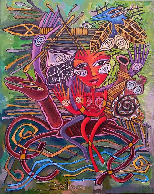 Картина холст/акрил 80х100 см ОПТ фото 1