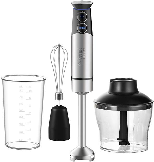 Блендер погружной Vitek VT-3411 1500Вт стальной/черный фото 1