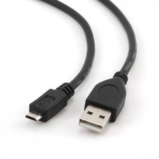 Кабель Cablexpert Кабель USB 2.0 Pro Cablexpert CCP-mUSB2-AMBM-6-TR AM/microBM, 1,8м, экран, феррит.кольцо, прозрачный, пакет фото 2
